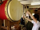 光る鼓面を見せるの忘れてた〜残念・・・